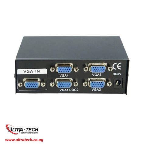 distribution box for dual monitors|vga box video distribution duplicator.